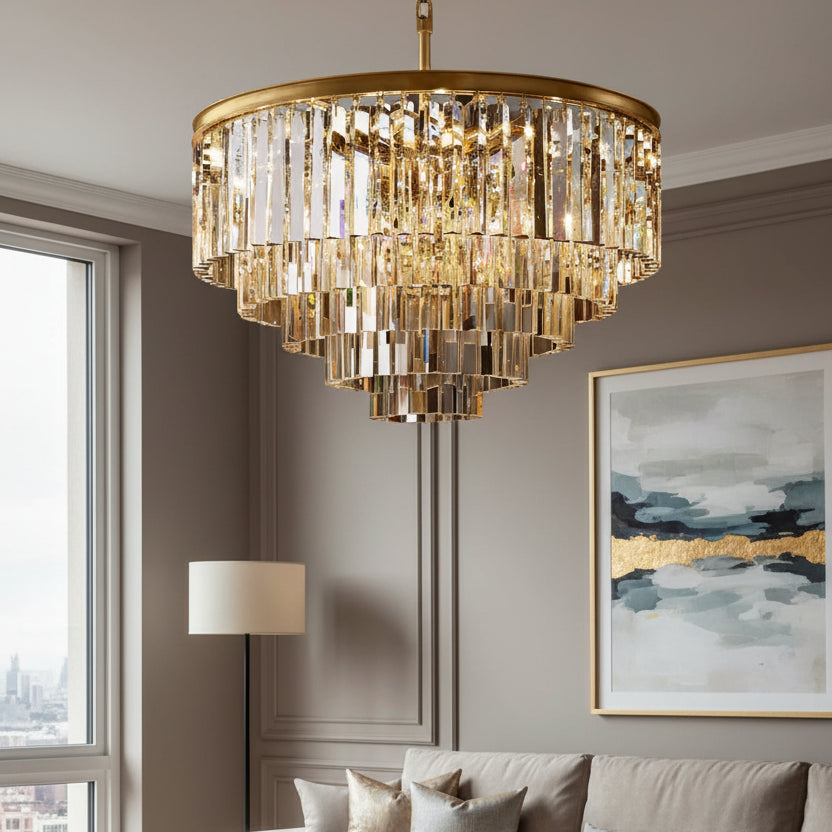 1920s Odeen Round Chandelier