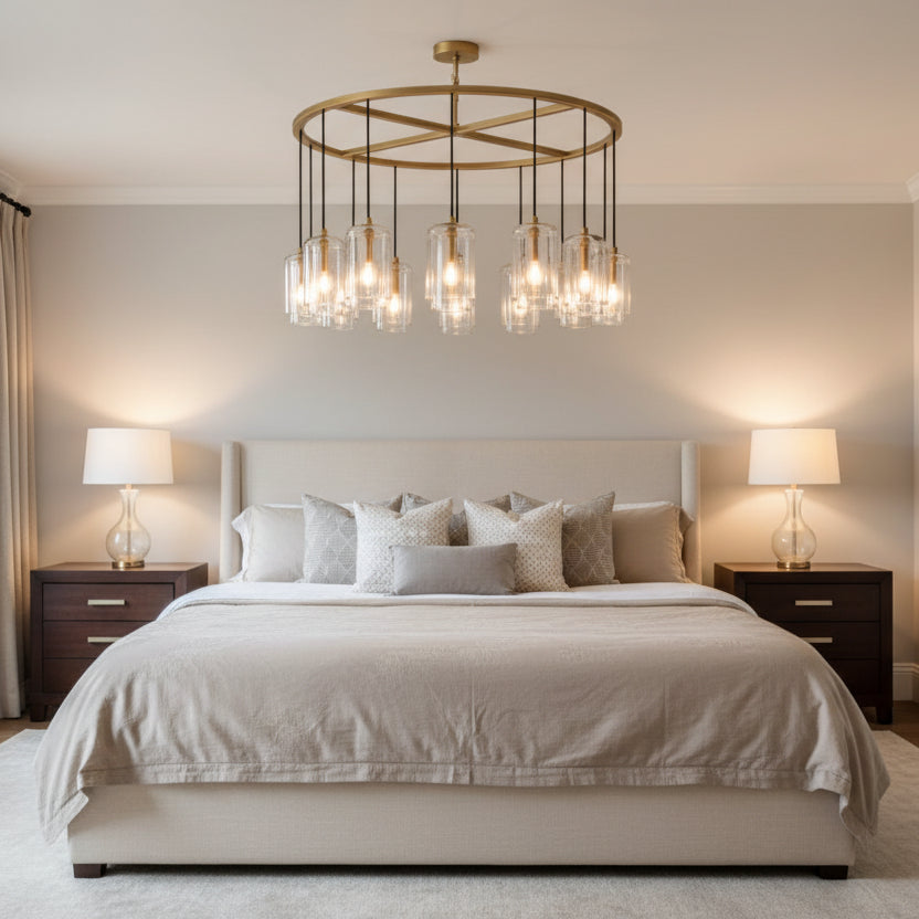 Lcaver Clear Glass Round Chandelier