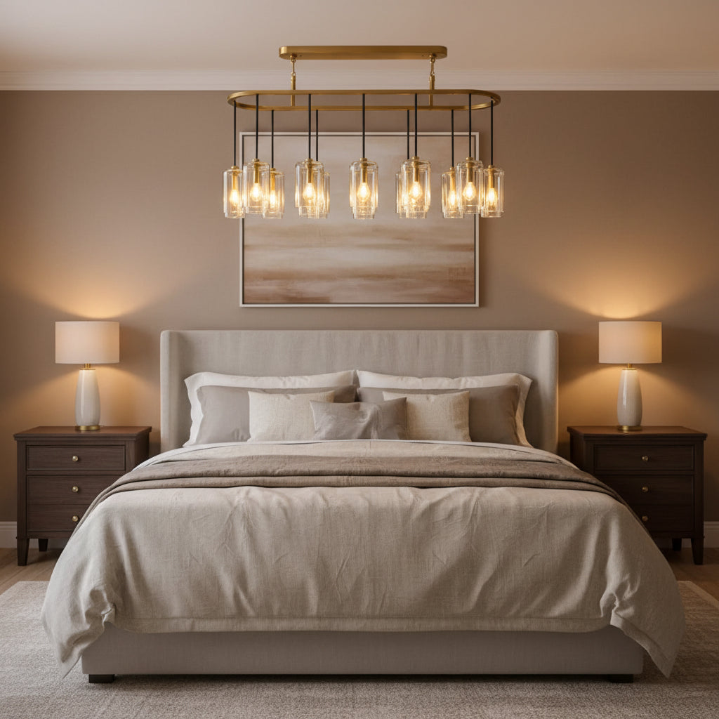 Lcaver Clear Glass Linear Chandelier