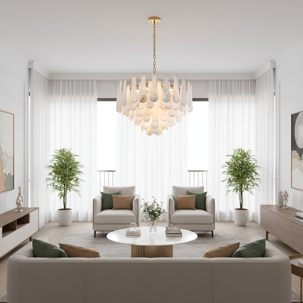 Patra Alabaster Chandelier Light