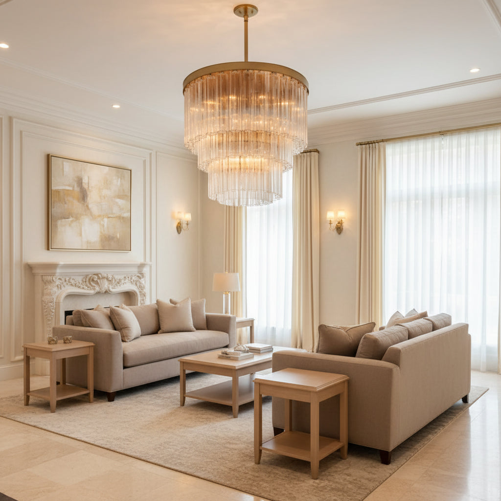 Ciello Three-Tier Round Chandelier