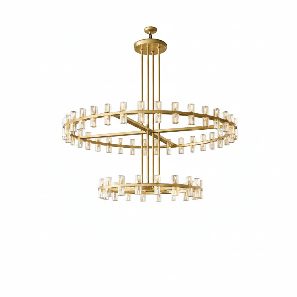 Arcachoe Round Two-tierd Wagon Wheel Chandelier