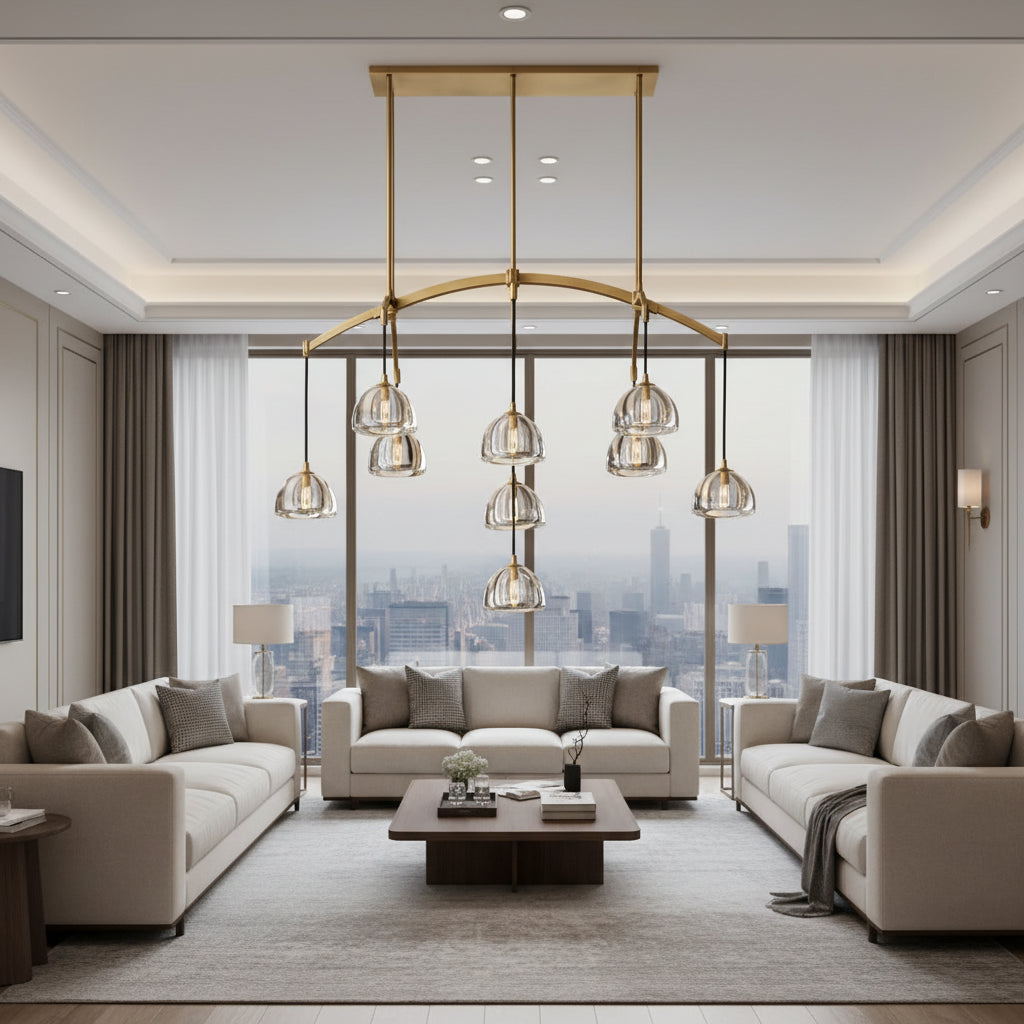 Hemispher Linear Chandelier