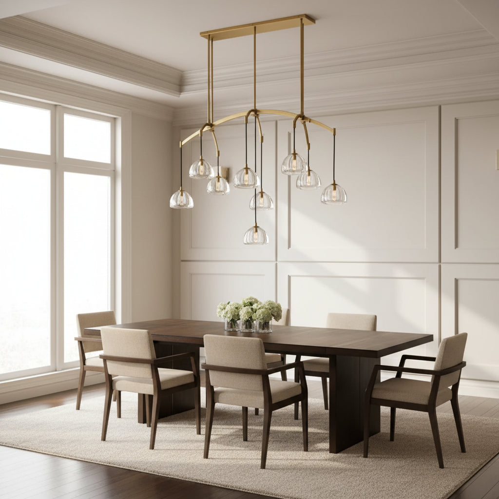 Hemispher Linear Chandelier