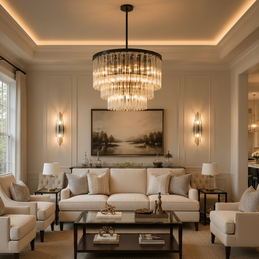 Ciello Three-Tier Round Chandelier
