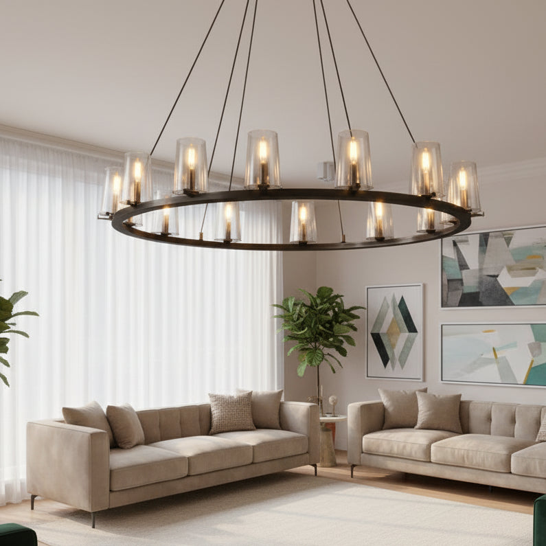 Pauillace Round Chandelier
