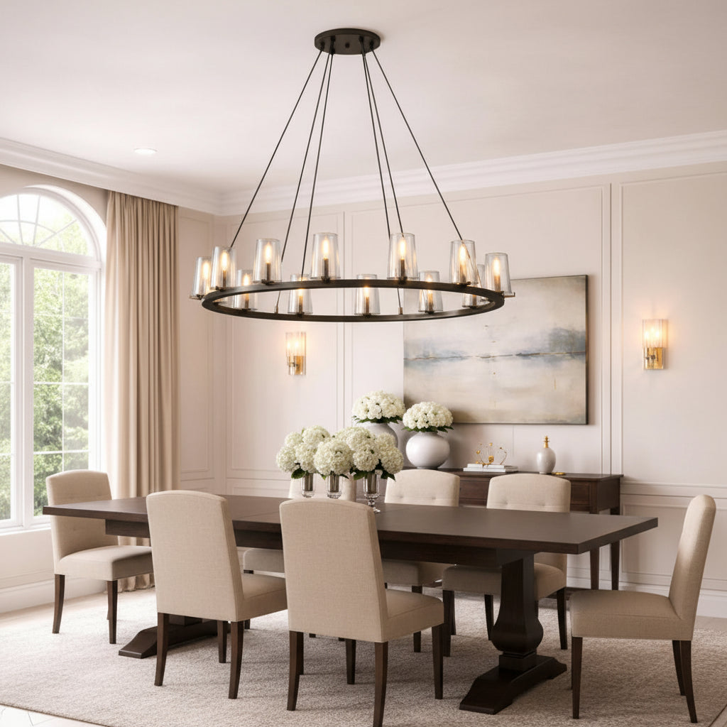 Pauillace Round Chandelier