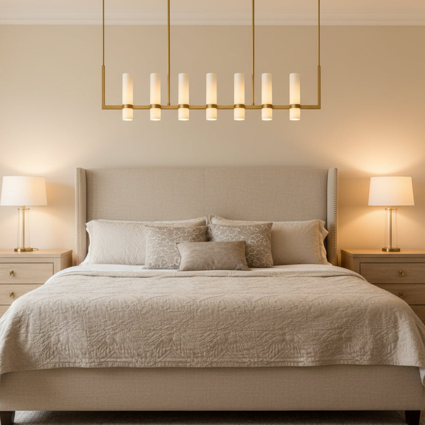 Ravellet Linear Milk Glass Chandelier
