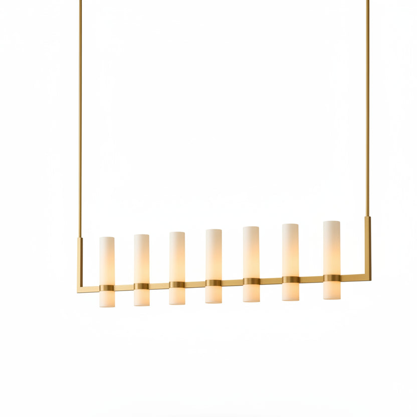 Ravellet Linear Milk Glass Chandelier