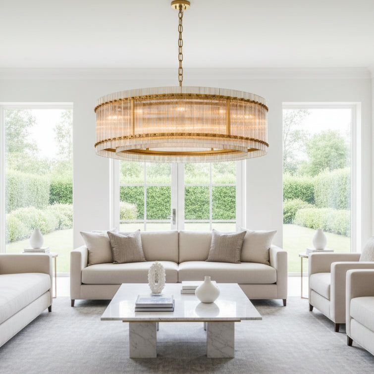 San Marca Glass Round Chandelier
