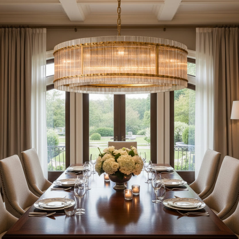 San Marca Glass Round Chandelier
