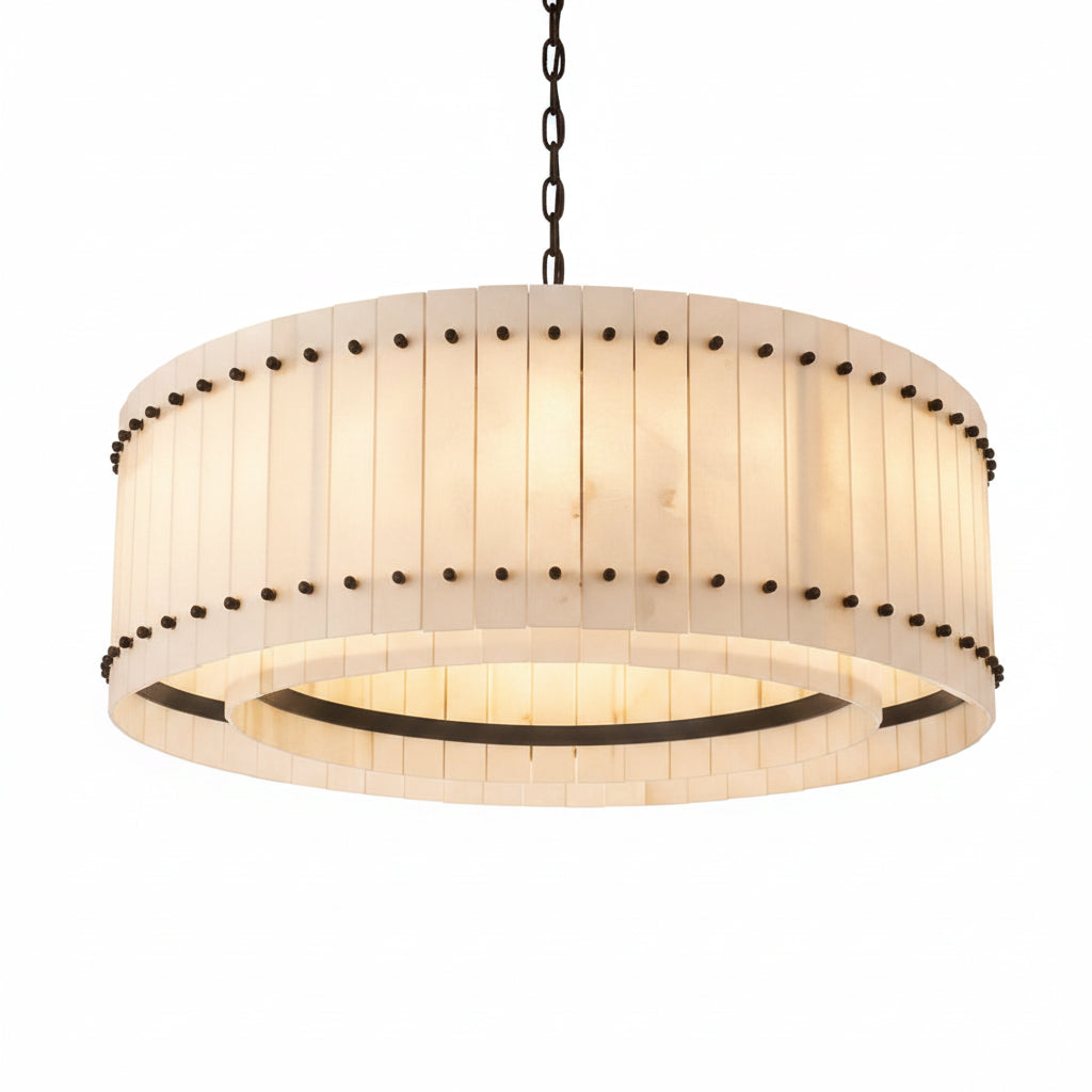 San Marca Alabaster Round Chandelier