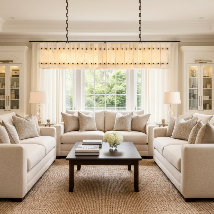 San Marca Alabaster Linear Chandelier