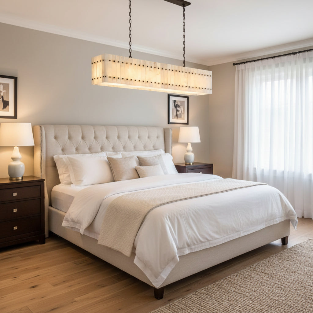 San Marca Alabaster Linear Chandelier