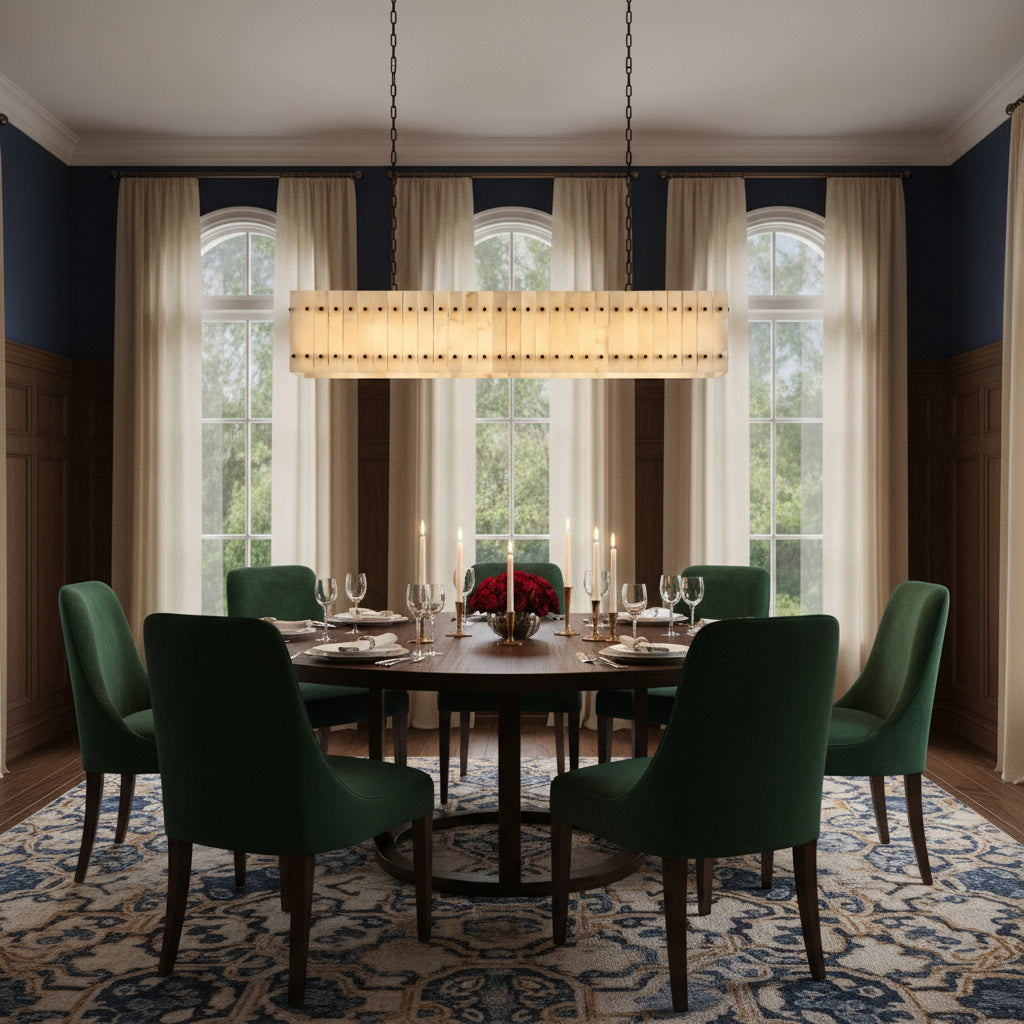 San Marca Alabaster Linear Chandelier