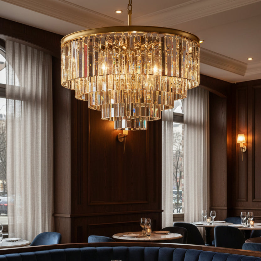 1920s Odeen Round Chandelier