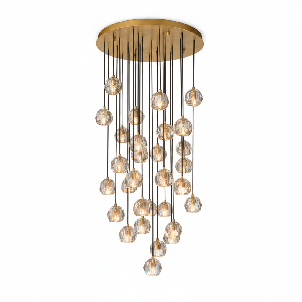 Boule do Cristal Round Cluster Chandelier