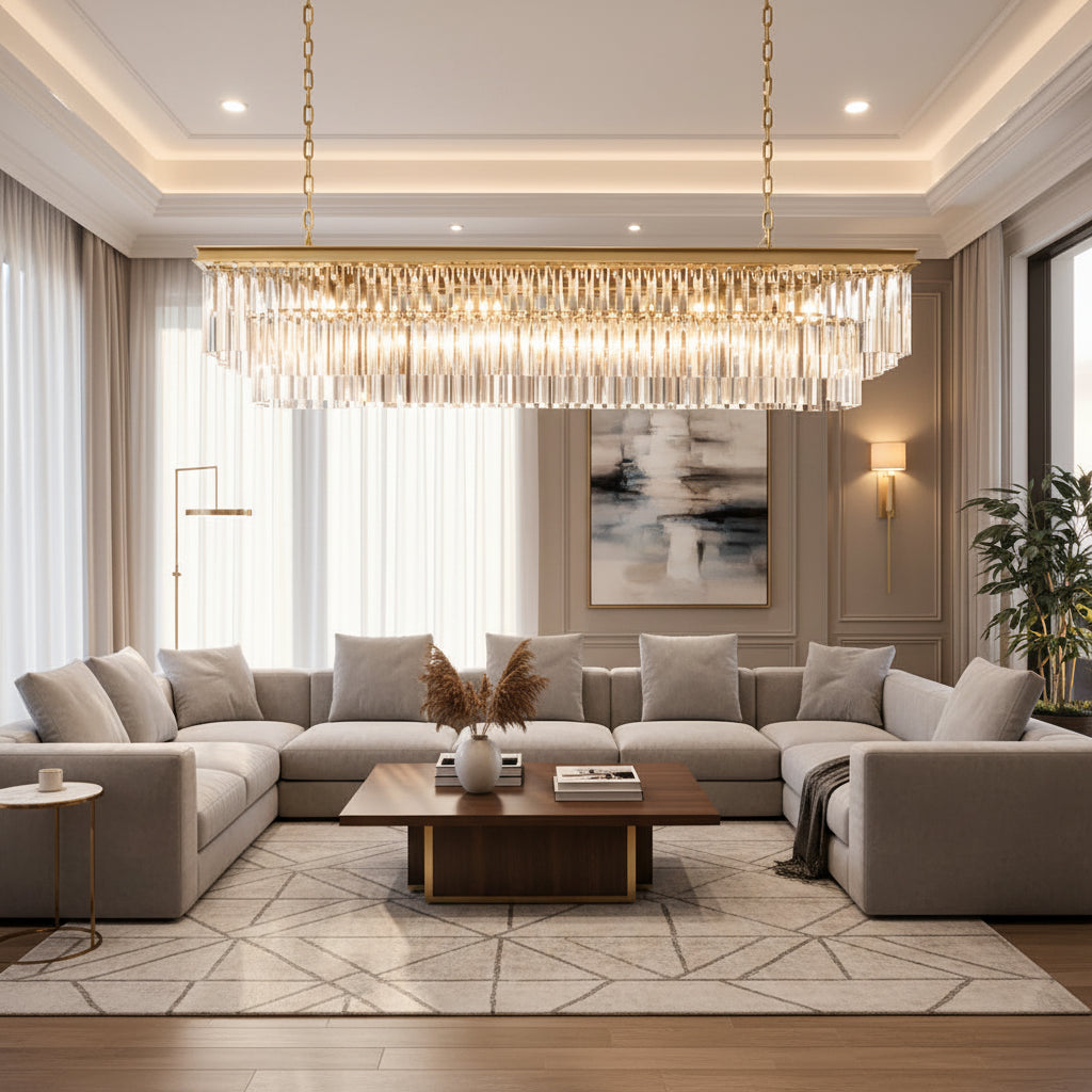 1920S Odeen Rectangular Chandelier