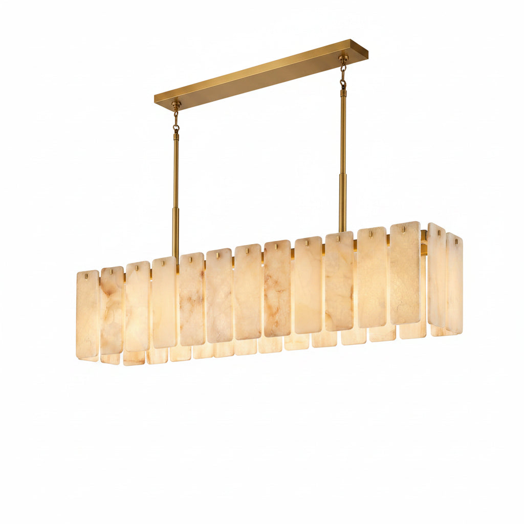 Calametta Onyx Rectangular Chandelier, Chandelier for Dining Room