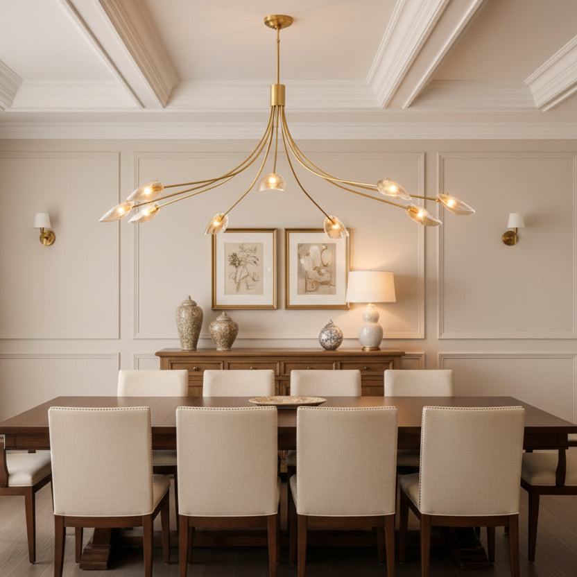 Selis Clear Glass Round Chandelier