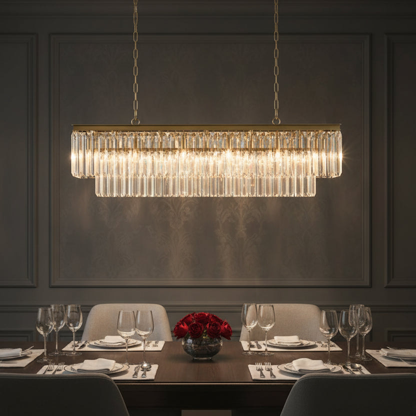 Leyland Tiered Rectangular Chandelier