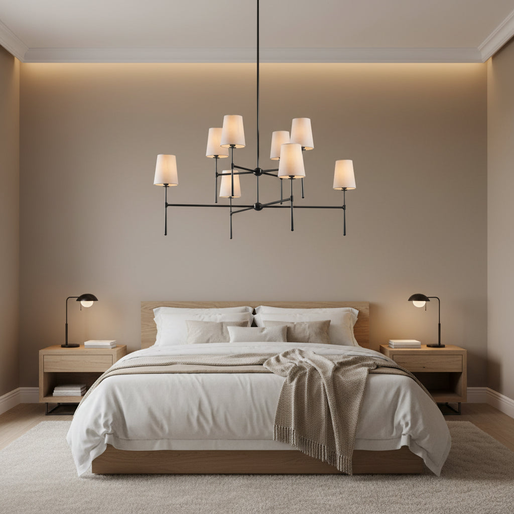 Rhodes Chandelier in Bronze