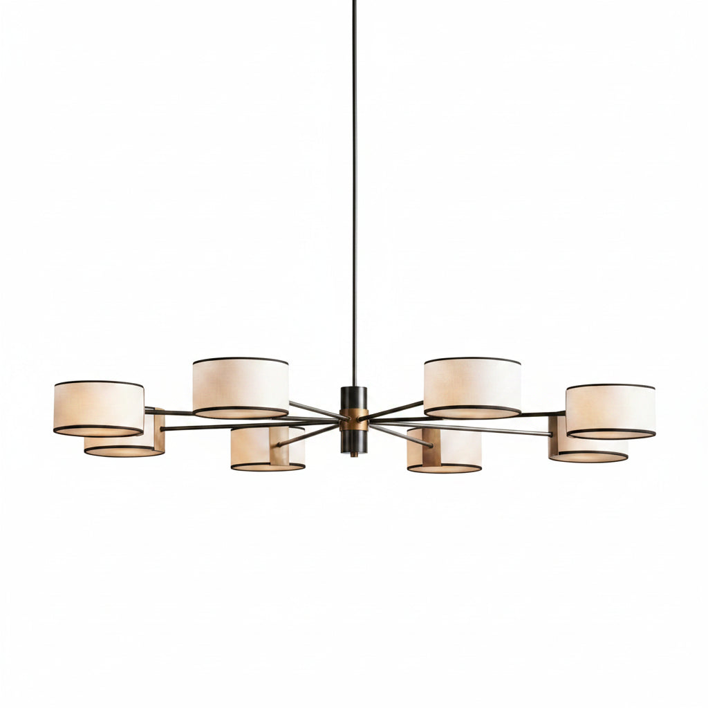 Daphne Fabric Round Chandelier