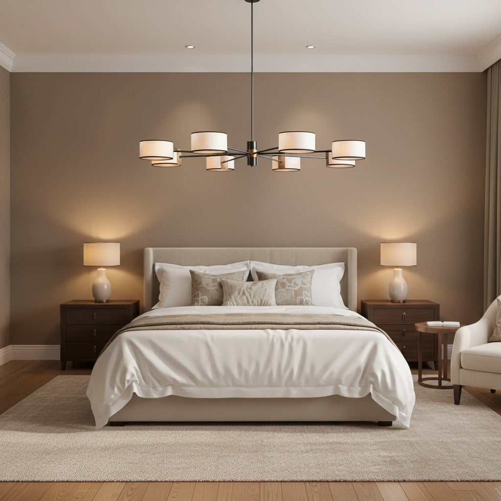 Daphne Fabric Round Chandelier