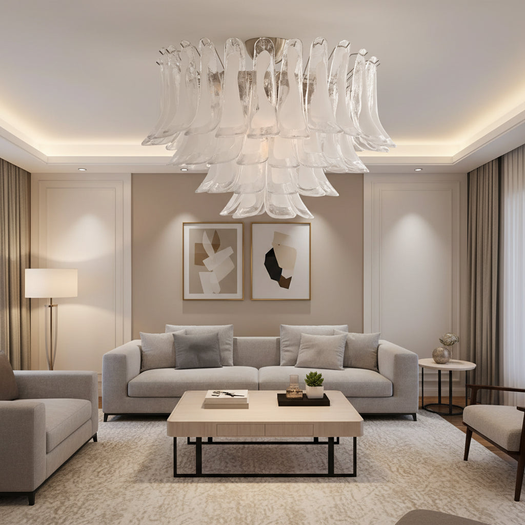 Wave Glass Ceiling Lamp