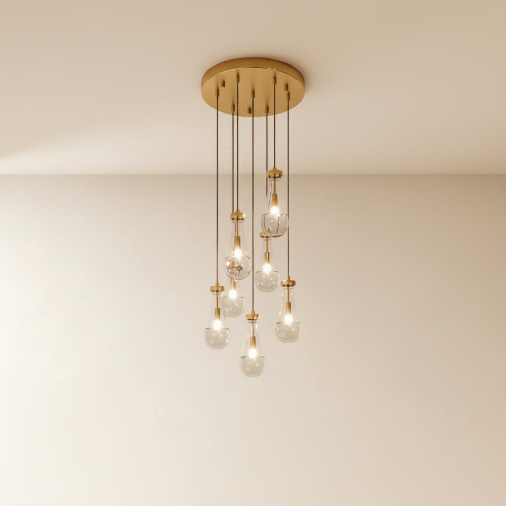 Pulcher Glass Tears Chandelier