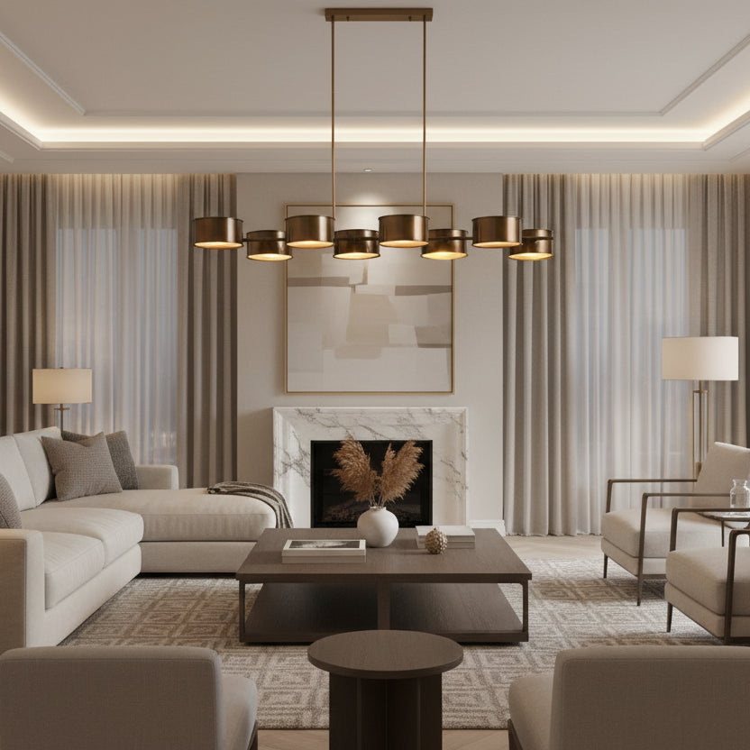 Daphne Metal Linear Chandelier