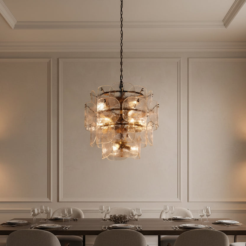 Blaire Round Chandelier in Clear
