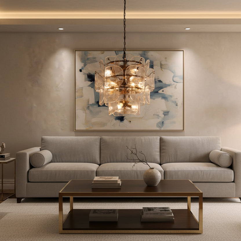 Blaire Round Chandelier in Clear