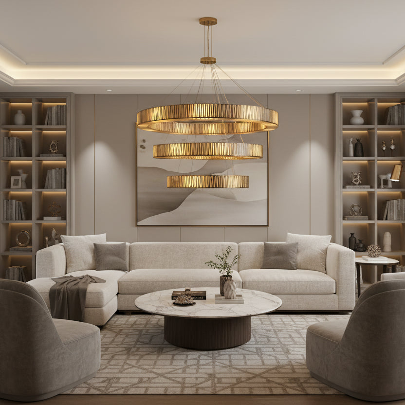 Jeunet 3-Tier Round Chandelier